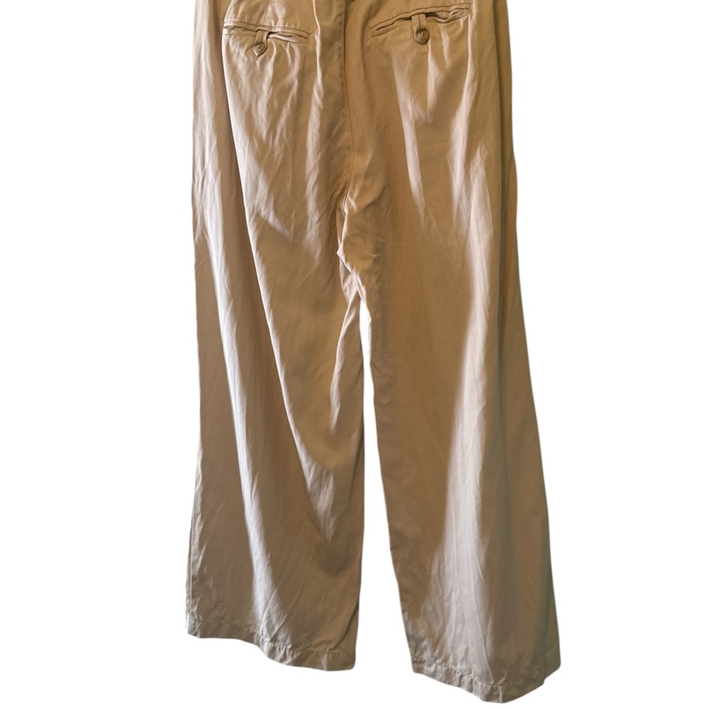 Madewell Pants Tan Womens 2P Chinos Wide Leg The Harlow Pleated Front Pockets